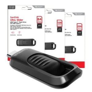 SanDisk Ultra Slider CZ480 64GB 128GB 256GB USB 3.2 Flash Drive Memory Stick   - Picture 1 of 7