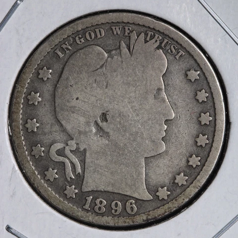 1896-S Barber Silver Quarter CHOICE E276 RMNM Cover