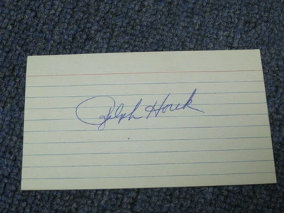Ralph Houk Autographed Index Card - Image 1 of 2