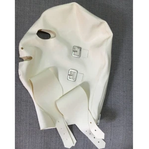 Full Cover Latex Hood with Removable Eyes and Mouth Masks Rubber Mask Club Wear - Picture 1 of 5