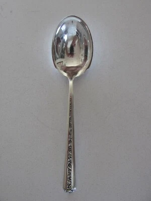 Cuchara de azúcar de plata esterlina toalla vintage... patrón "Rambler Rose" Foto 1 de 4