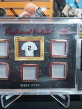 Derek Jeter 2021 Leaf Art Of Sport Enshrined RED /6 Game Used Patch Relic
