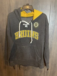 Boston Bruins NHL Hockey Sweatshirt Pullover Adult Large Gray - Picture 1 of 6