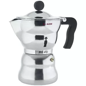 Alessi ""Moka"" Macchina da caffè espresso 6 tazze alluminio - Foto 1 di 3
