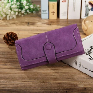 Card Holder Wallet for Women Lady Leather Long Clutch Cell Phone Purse Handbag - Picture 1 of 23