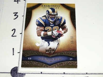 Steven Jackson 2009 EXQUISITE #24 Premium #/80 - St Louis RAMS Oregon St BEAVERS - Image 1 of 2