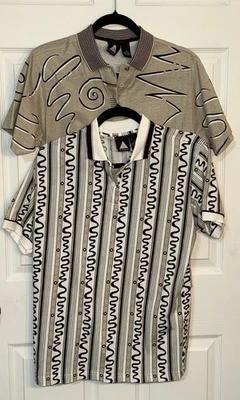 Set Lot Of 2 Le Coq Sportif Art To Wear Polo Shirts 100% Cotton Size Medium - Image 1 of 4