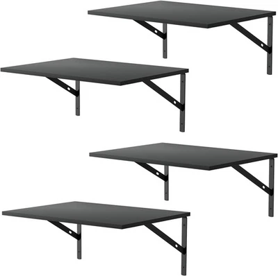 Deep Floating Wall Shelves - 4 Sets of 15.8 inches x 12 inches, Black  - Image 1 of 4