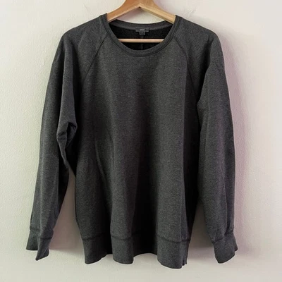 Sudadera Vince Cuello Redondo Manga Raglán en Gris Talla Grande Foto 1 de 4
