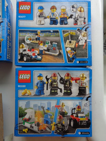 4 Lego CITY 60091 60072 60066 60088 instructions and box Complete !! NEW SEALED