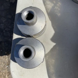 2" X 1/2" 150 Female NPT Bell Reducer Coupling 304 Stainless  lot of 2 - Picture 1 of 2