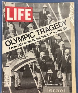Life Magazine 9/15/1972 Olympic Tragedy From this small Israel team 11 would die - Picture 1 of 2