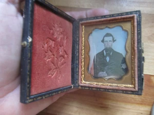 Hermosa, Muy Transparente 1/9 PLACA DAGUERROTIPO, c1850 Antes de la Guerra, REGALO - Imagen 1 de 5