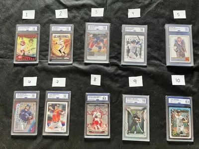 Огромный лот оцененных карт. Месси, Отани, Брэди, Махомс, Гретцки, Кершоу... - Изображение 1 из 4