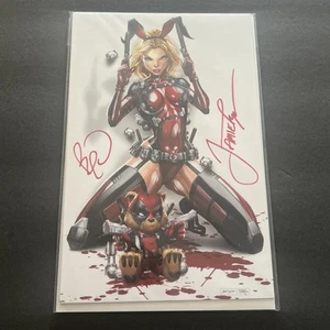 White Widow #6 Deadpool Cosplay Patreon Virgin signed Jamie Tyndall metal COA - Picture 1 of 6