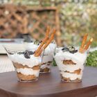 50Pcs Triangular Cup Mouth Mousse Cake Cup Transparent Appetizer Cup  Cheesecake