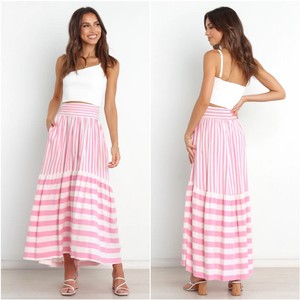 変更OK 【RAWTUS/ロゥタス】Stripe Maxi Skirt | terepin.com