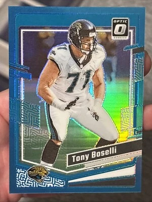 2023 Panini Donruss Optic AQUA Prizm /299 Tony Boselli #85 - Image 1 of 2
