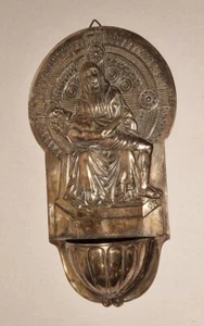 Weihwasserbecken Weihwasserbehälter Maria & Jesus Monogrammiert HB - Bild 1 von 5