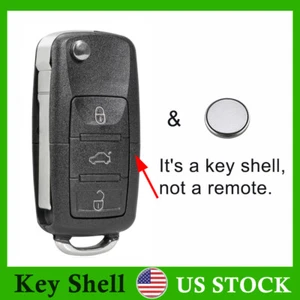 For 2007 2008 2009 2010 Volkswagen Eos Key Fob Case SHELL NBG92596263 + Battery - Picture 1 of 9
