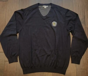 Cutter & Buck Chicago Blackhawks Alumni V-Neck Black Sweater - Men's XL - Picture 1 of 4