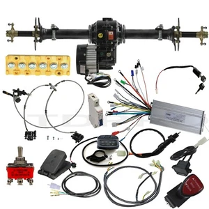 40" Rear Differential Axle Kit + 48V 1000W Electric Motor Go Kart ATV Trike Quad - Picture 1 of 11