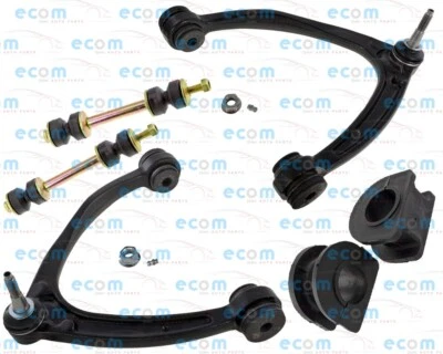 Front End Kit Upper Arms Stabilizer Bar Bushings For Cadillac Escalade 6.2L Sway - Image 1 of 4