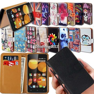 Leather Wallet Stand Magnetic Flip Case Cover For Various Argos Bush Smartphones
