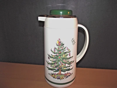 Spode Christmas Tree Plastic Thermos/Carafe & Lid - Image 1 of 4