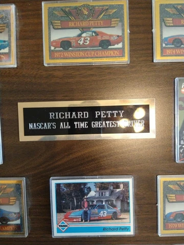 NASCAR Richard Petty Collectible Plaque With Cards Cover