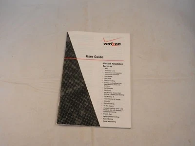 VERIZON USER REFERENCE GUIDE "NEW" VERIZON RESIDENCE SERVICES - Image 1 of 4