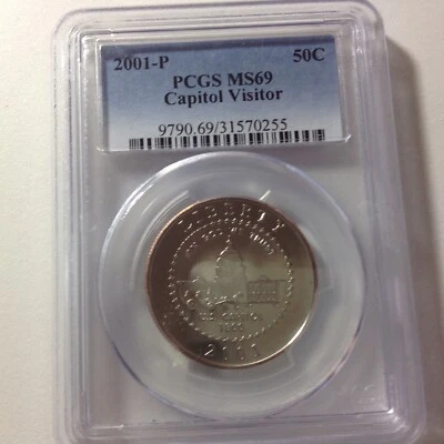 2001-P Capitol Vistor PCGS MS69 (blue) - Image 1 of 2