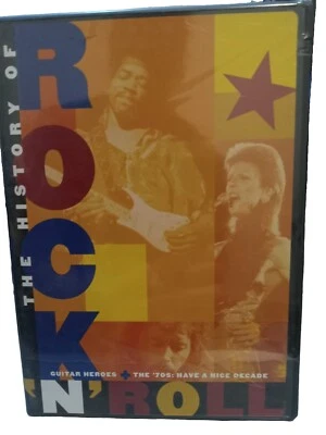 THE HISTORY OF ROCK'N'ROLL, GUITAR HEROES, THE 70'S, NEW/SEALED DVD, TIME LIFE. Foto 1 de 2