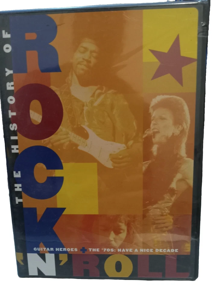 THE HISTORY OF ROCK'N'ROLL, GUITAR HEROES, THE 70'S, NEW/SEALED DVD, TIME LIFE. - Image 1 of 2