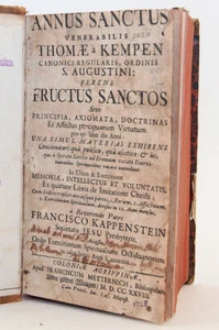Rare 1728 Jesuit Collection on Imitation of Christ Annus Sanctus Venerabilis - Imagen 1 de 7