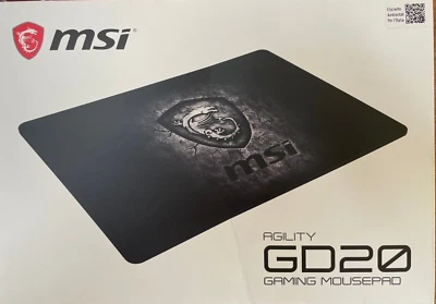 MSI - GD20 - Agility Premium Gaming Mouse Pad -  Black - Image 1 of 2