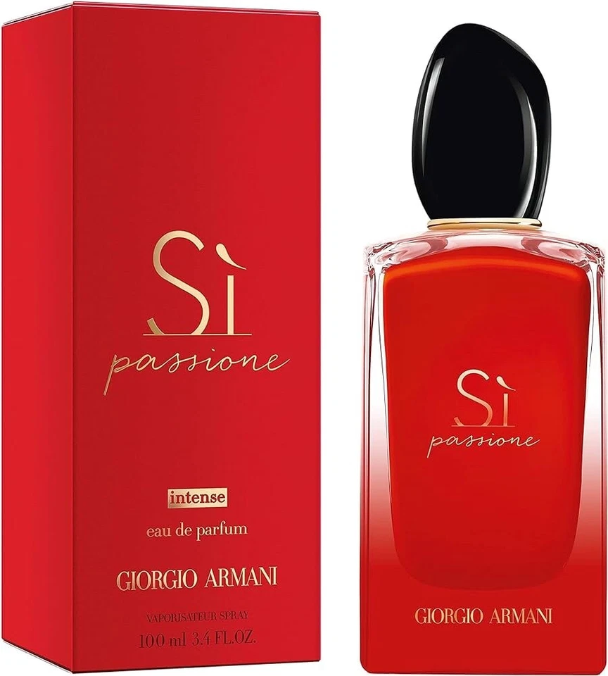 Туалетная вода для женщин Si Passione Intense от Giorgio Armani 3,4 унции НОВАЯ ЗАПЕЧАТАННАЯ коробка - Изображение 1 из 1