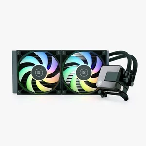 EKWB ELITE-280 AIO Elite 280mm D-RGB Liquid Cooler, EK-Vardar 140mms ventole PMW - Foto 1 di 6