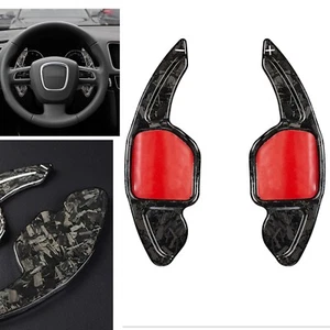 Extensiones de paleta de volante de fibra de carbono forjada 2 piezas para Audi RS6 A4L A6L - Imagen 1 de 13