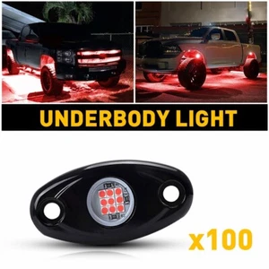 100X LED Rock Lights Underbody Light For Jeep Offroad Truck ATV UTV 4X4 Car Boat - Picture 1 of 13