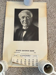 THOMAS EDISON KALENDER 1949 25,00 $ - Bild 1 von 1