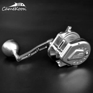 CAMEKOON Conventional Lever Drag Reel 13+2 Bearings Saltwater Multiplier Fishing - Picture 1 of 11