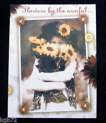 Leanin Tree Thank You Greeting Card Flowers Multi Color Notelet Series N38 - Image 1 of 2