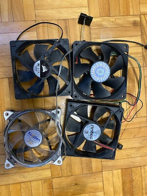80mm case fan x4 Cooler Master, Antec, Kopplen - Image 1 of 3