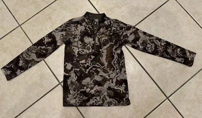 Magellan Camouflage Hunt Gear Boy's 1/4 Zip Sweater, Camo Large L 12-14 - Image 1 of 2