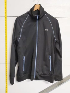 Vintage Le Tigre Trainingsjacke Herren Large schwarz blau der Klassiker durchgehender Reißverschluss - Bild 1 von 7