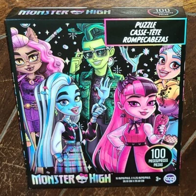 TCG 100pc MONSTER HIGH 15" x 11.25" (2023) Puzzle #03139 - Image 1 of 3
