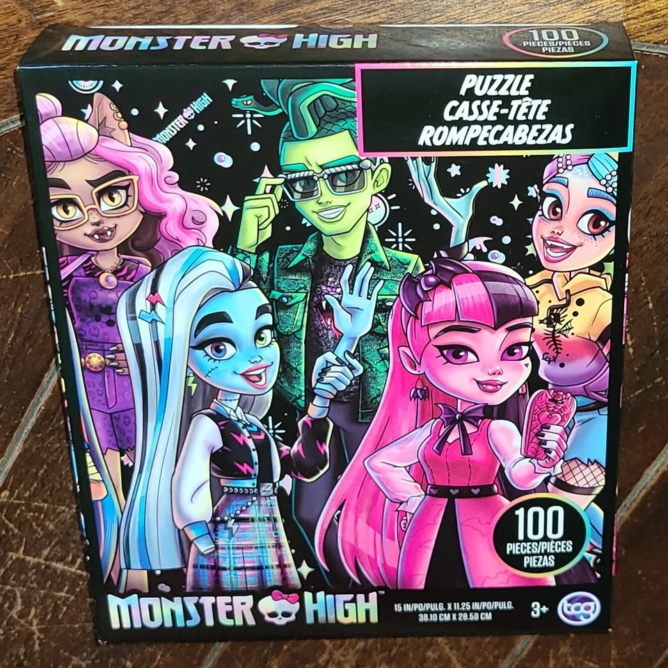 TCG 100pc MONSTER HIGH 15" .25" (2023) Puzzle #03139