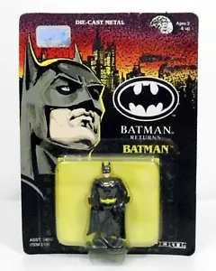 Ertl Batman Returns Die Cast Batman Metall Figur MINT UNPUNCHED CARD 1992 - Bild 1 von 7