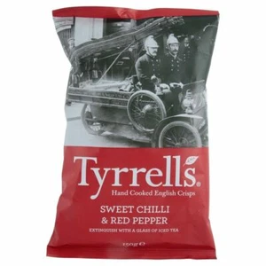 Tyrrells Hand Cooked English Crisps - Sweet Chilli & Red Pepper (150g) - Picture 1 of 1